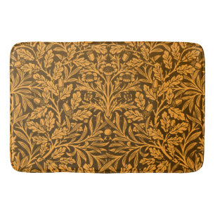 William Morris Vintage Herfst Goud Eiken Patroon Badmat
