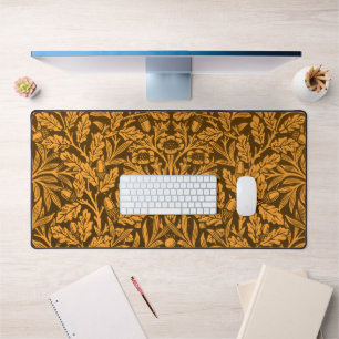 William Morris Vintage Herfst Goud Eiken Patroon Bureaumat