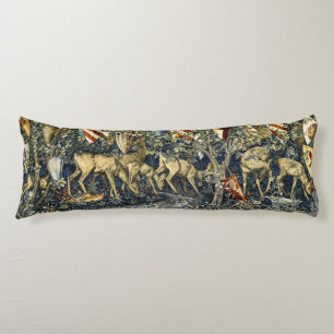 William Morris Vintage Herten & Schild Tapijt Kuns Lichaamskussen