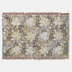 William Morris Vintage Hyacint Art Nouveau Bloemmo Deken