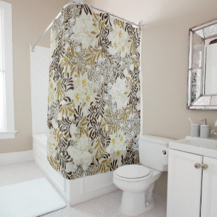 William Morris Vintage Hyacint Art Nouveau Bloemmo Douchegordijn