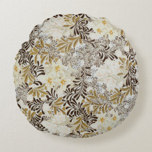 William Morris Vintage Hyacint Art Nouveau Bloemmo Rond Kussen