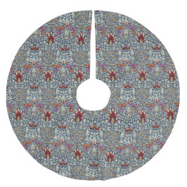 William Morris Vintage Indigo Bloemmotief Kerstboom Rok