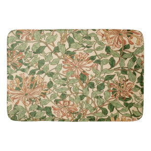 William Morris vintage kamperfoelie bloempatroon Badmat