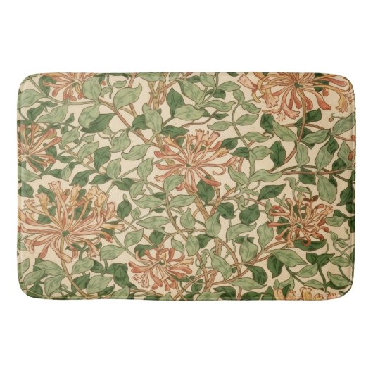 William Morris vintage kamperfoelie bloempatroon Badmat (Voorkant)