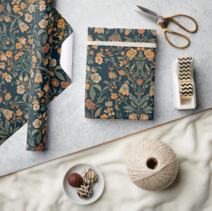 William Morris vintage kamperfoelie bloempatroon Cadeaupapier