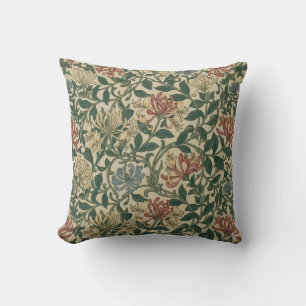 William Morris vintage kamperfoelie bloempatroon Kussen