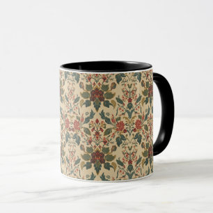 William Morris vintage kamperfoelie bloempatroon Mok
