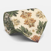 William Morris vintage kamperfoelie bloempatroon Stropdas (Opgerold)