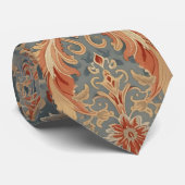 William Morris vintage kamperfoelie bloempatroon Stropdas (Opgerold)