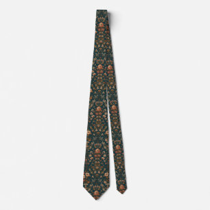 William Morris vintage kamperfoelie bloempatroon Stropdas