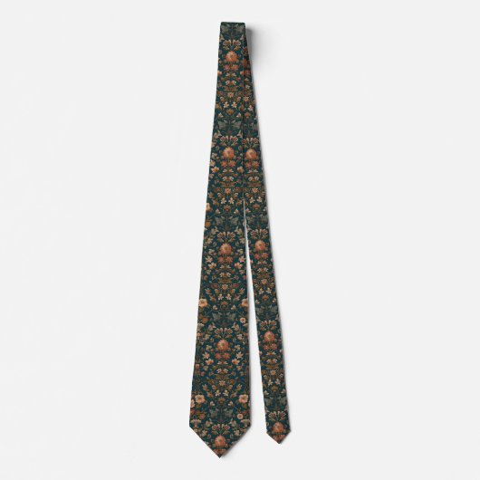 William Morris vintage kamperfoelie bloempatroon Stropdas (Voorkant)
