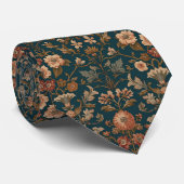William Morris vintage kamperfoelie bloempatroon Stropdas (Opgerold)