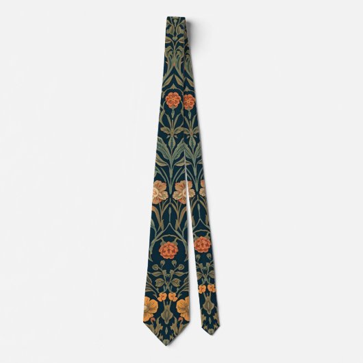 William Morris vintage kamperfoelie bloempatroon Stropdas (Voorkant)