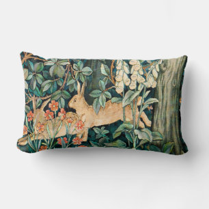 William Morris Vintage Konijn Tuin Bloem Kunst Kussen