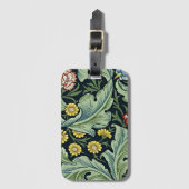 William Morris vintage patroon, Leicester, Bagagelabel (Voorkant (verticaal))