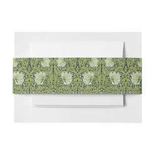 William Morris Vintage Pimpernel Bloemmotief Uitnodigingen Wikkel