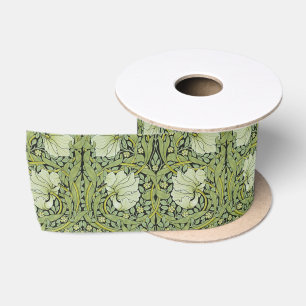 William Morris Vintage Pimpernel Bloempatroon Satijnen Lint