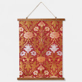 William Morris Vintage Roos & Lelie Bloemmotief Hangend Wandkleed (Voorkant)