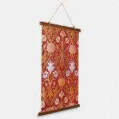 William Morris Vintage Roos & Lelie Bloemmotief Hangend Wandkleed (Gebogen)