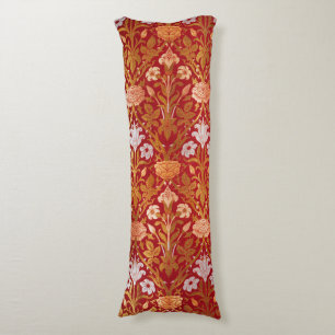 William Morris Vintage Roos & Lelie Bloempatroon Lichaamskussen