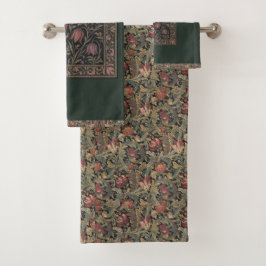 William * Morris Vintage Slangenkop Bloemmotief Bad Handdoek