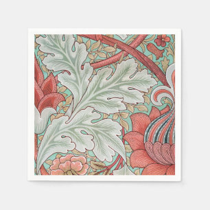 William Morris Vintage St James Acanthus Bladeren Servet