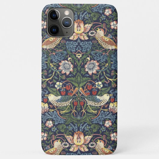 William Morris Vintage Strawberry Thief Patroon Case-Mate iPhone Case (Achterkant)