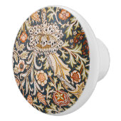 William Morris Vintage Trent Blauwe Bloemmotief Keramische Knop (Rechts)