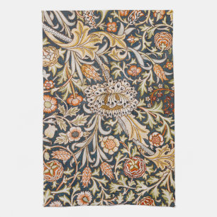 William Morris Vintage Trent Blauwe Bloemmotief Theedoek