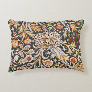 William Morris Vintage Trent Blauwe Bloempatroon Accent Kussen