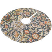 William Morris Vintage Trent Blauwe Bloempatroon Kerstboom Rok (Gekanteld)