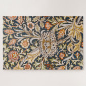 William Morris Vintage Trent Blauwe Bloempatroon Legpuzzel (Horizontaal)