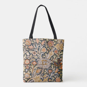 William Morris Vintage Trent Blauwe Bloempatroon Tote Bag