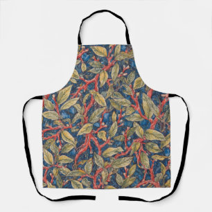 William Morris Vintage Woodland botanisch patroon Schort