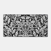William Morris Vintage Zwart-Wit Eikenpatroon Bureaumat (Voorkant)