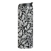 William Morris Vintage Zwart-Wit Eikenpatroon Thermosbeker (Gedraaid links)