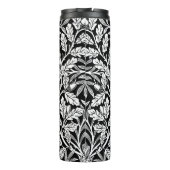 William Morris Vintage Zwart-Wit Eikenpatroon Thermosbeker (Achterkant)