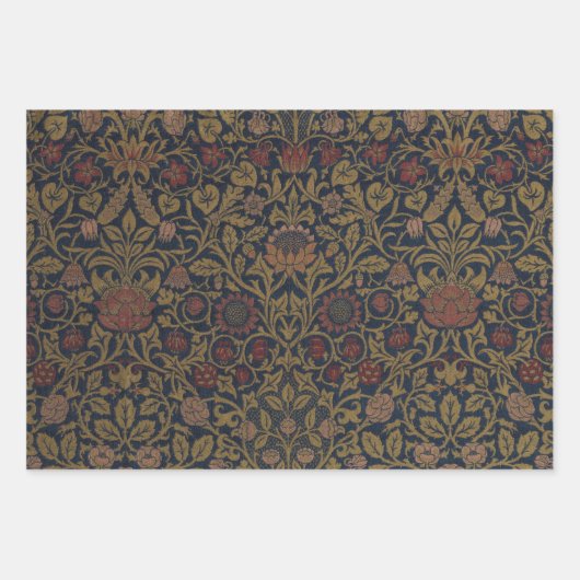 William Morris: Violet & Columbine inpakpapier Vel (Voorkant)