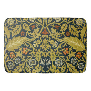 William Morris Violet Columbine Navy Bloem Badmat