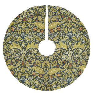William Morris Violet Columbine Navy Bloemendecora Kerstboom Rok