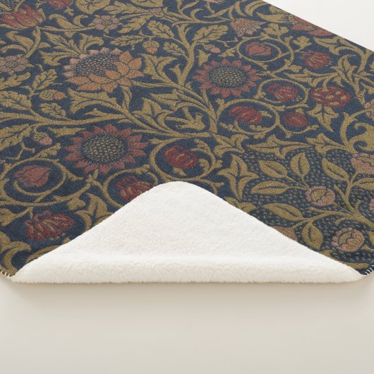 William Morris: Violet & Columbine Sherpa Blanket Deken (3/4)