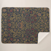 William Morris: Violet & Columbine Sherpa Blanket Deken (Voorkant (horizontaal))