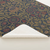 William Morris: Violet & Columbine Sherpa Blanket Sherpa Deken (3/4)