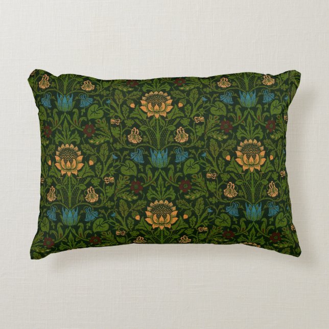  William Morris Violet en Columbine Accent Kussen (Voorkant)