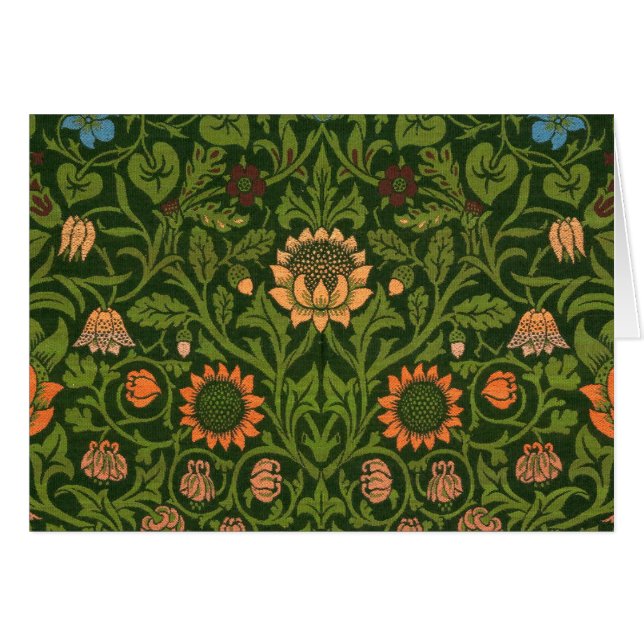 William Morris Violet en Columbine Art Rug (Voorkant Horizontaal)
