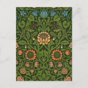 William Morris Violet en Columbine Art Rug Briefkaart