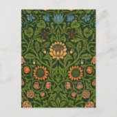 William Morris Violet en Columbine Art Rug Briefkaart (Voorkant)
