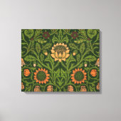 William Morris Violet en Columbine Art Rug Canvas Afdruk (Voorkant)