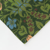 William Morris Violet en Columbine Art Rug Fleece Deken (Hoek)